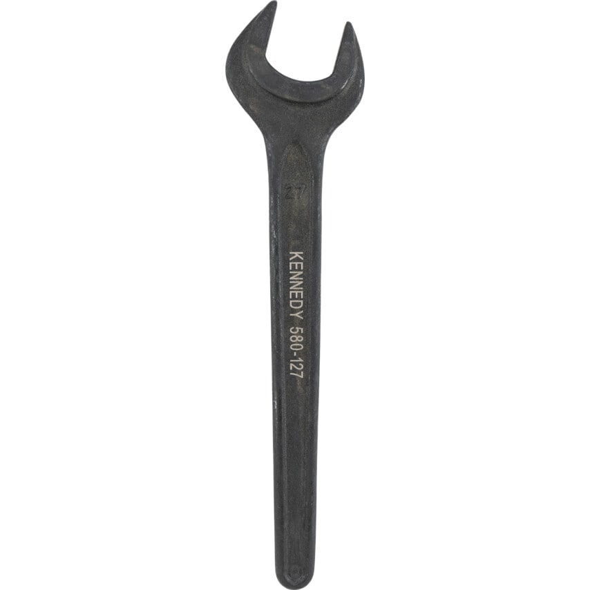 Metric Open Ended Spanner, Single End, Vanadium Steel, 27mm