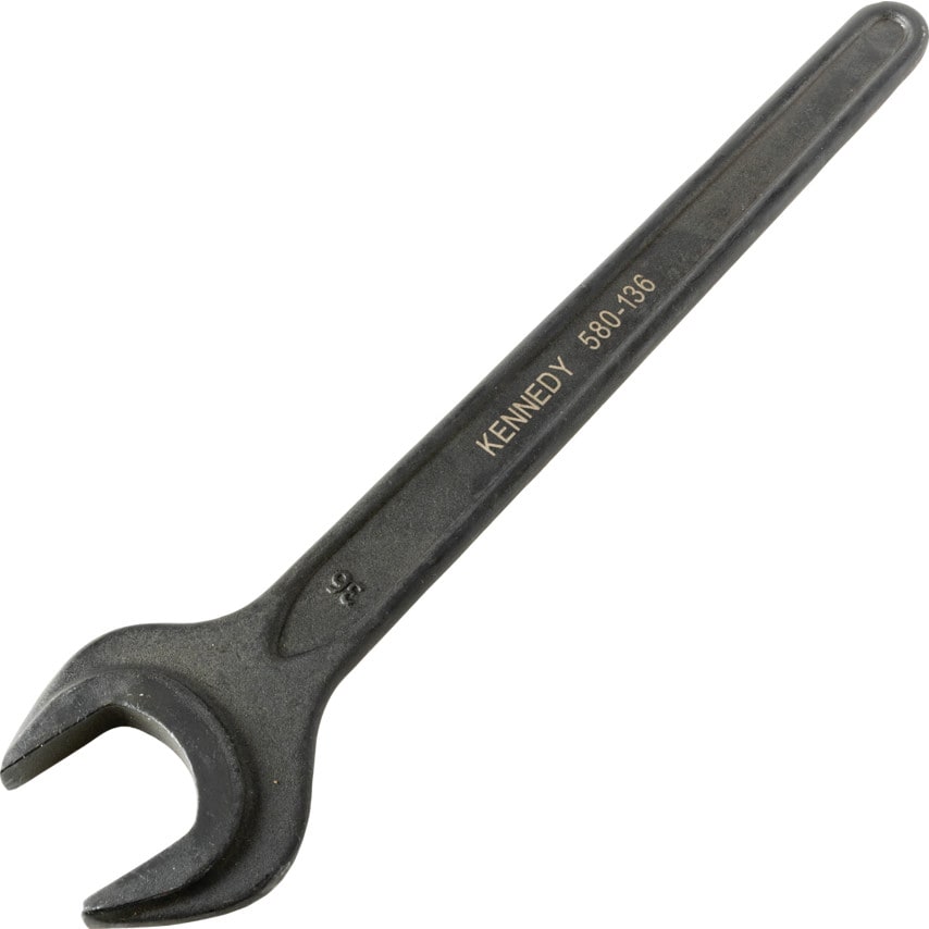 Metric Open Ended Spanner, Single End, Vanadium Steel, 36mm