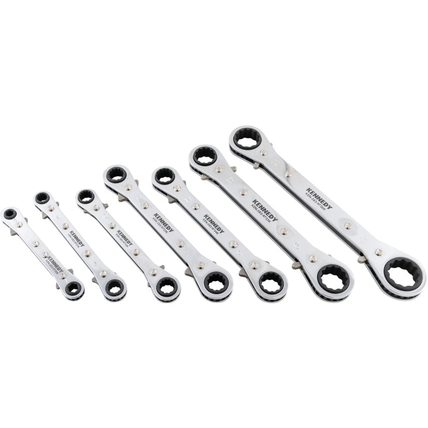 Metric Ratchet Spanner Set, 6 - 22mm, Set of 7