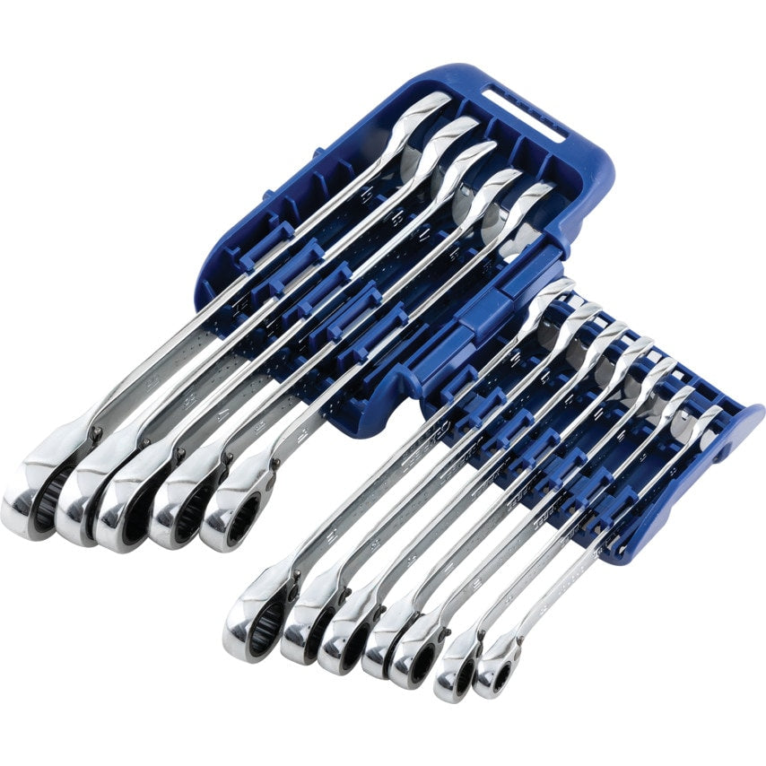 Metric Ratchet Spanner Set, 8 - 19mm, Set of 12