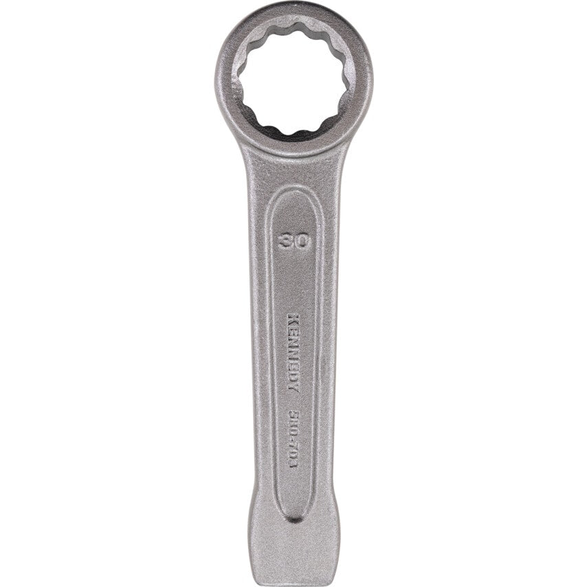Metric Ring Slogging Spanner, Chrome Satin Hardened Steel, 30mm