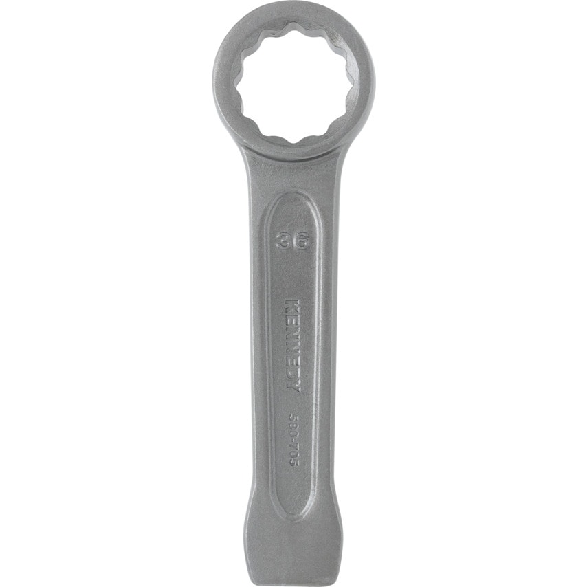 Metric Ring Slogging Spanner, Chrome Satin Hardened Steel, 36mm