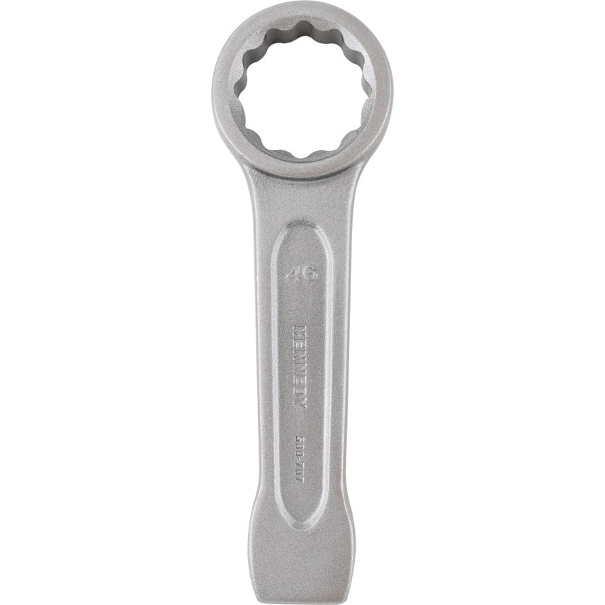Metric Ring Slogging Spanner, Chrome Satin Hardened Steel, 46mm