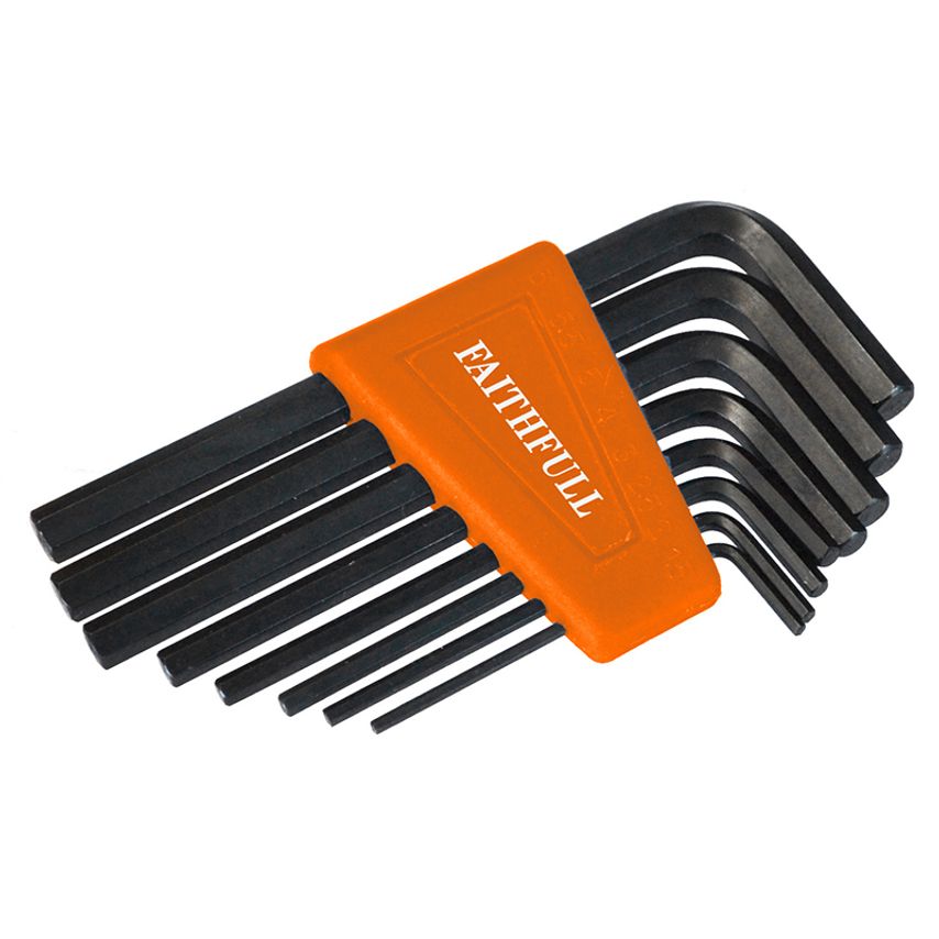 Metric Short Arm Hexagon Key Set, 8 Piece FAIHKS8M