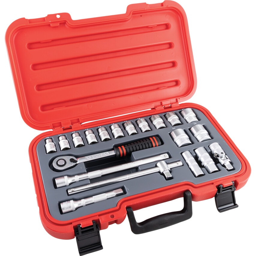 Metric Socket Set20 Piece 1/2" Square Drive