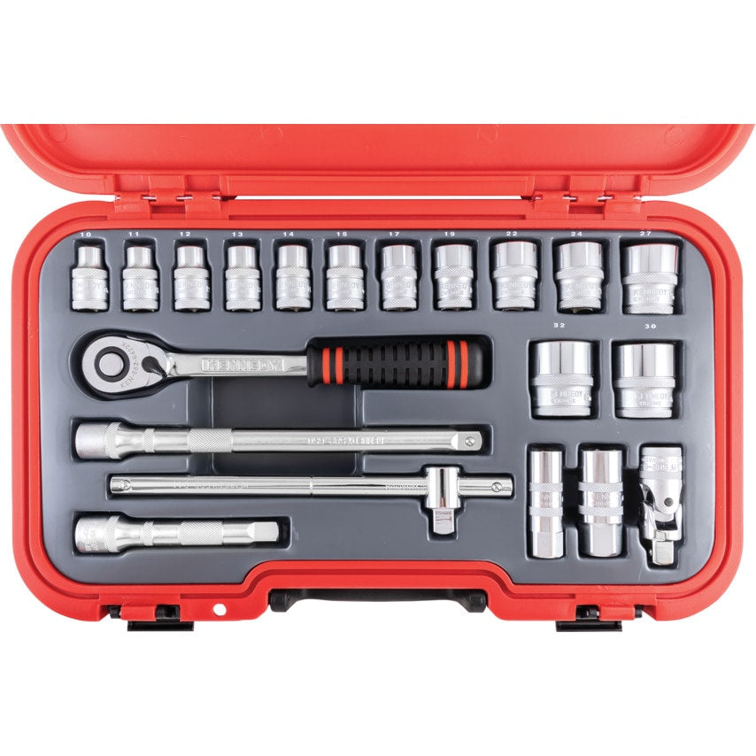 Metric Socket Set20 Piece 1/2" Square Drive