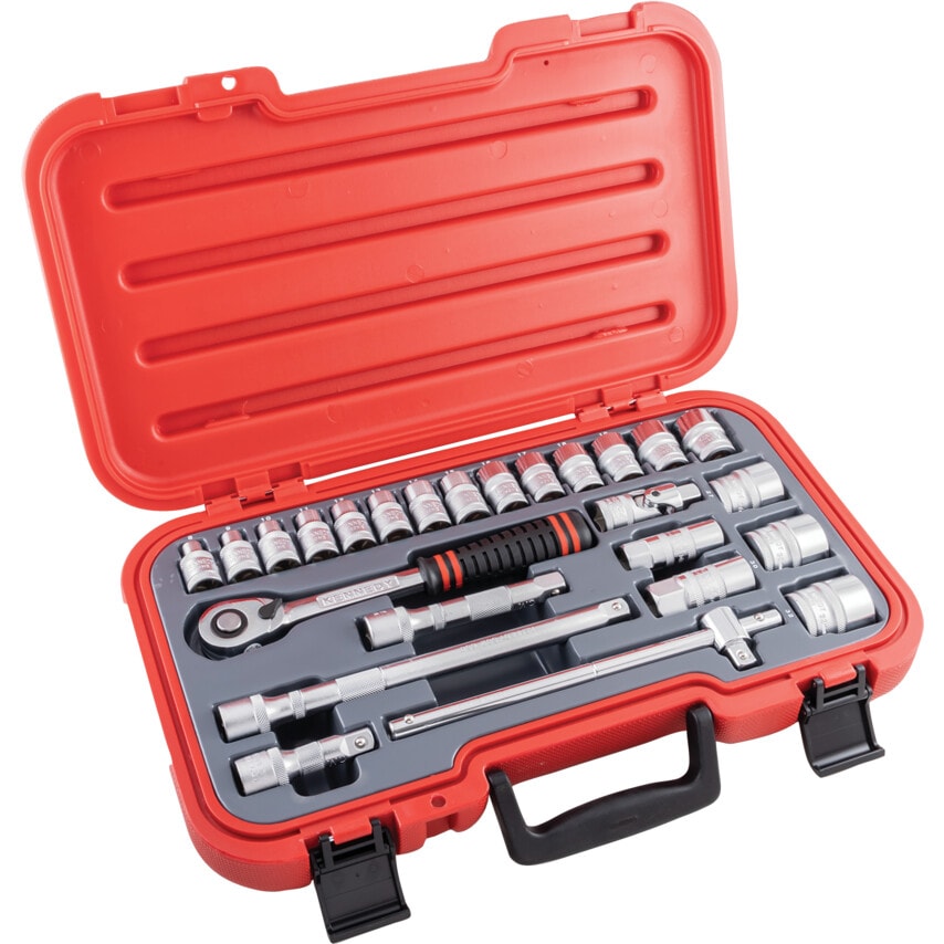 Metric Socket Set25 Piece 1/2" Square Drive