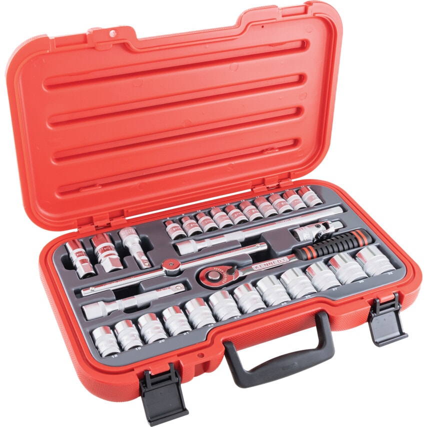 Metric Socket Set30 Piece 1/2" Square Drive