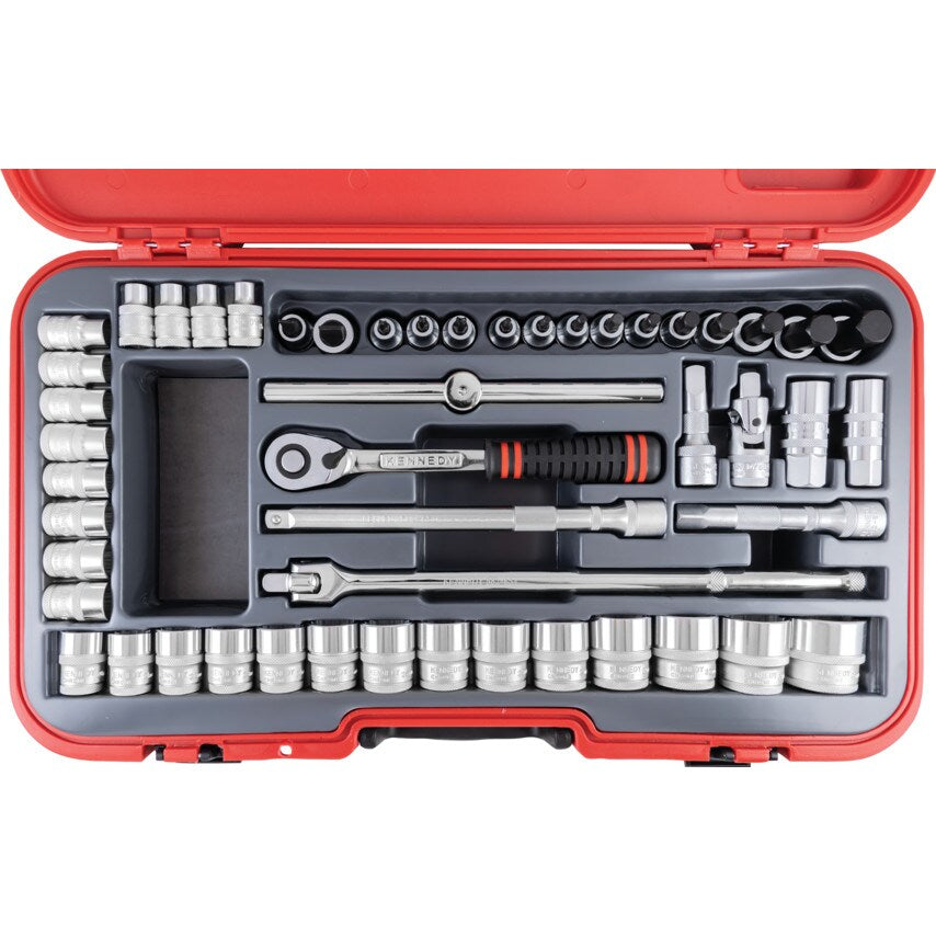 Metric Socket Set50 Piece 1/2" Square Drive