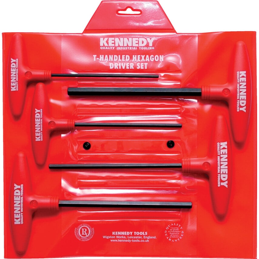 Metric T-Handle Hexagon Driver Set (5 Piece)