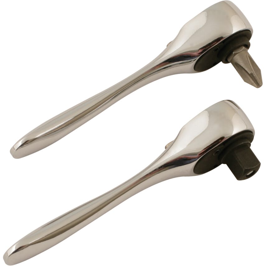 Micro Ratchet Set 1/4"D 2-Piece
