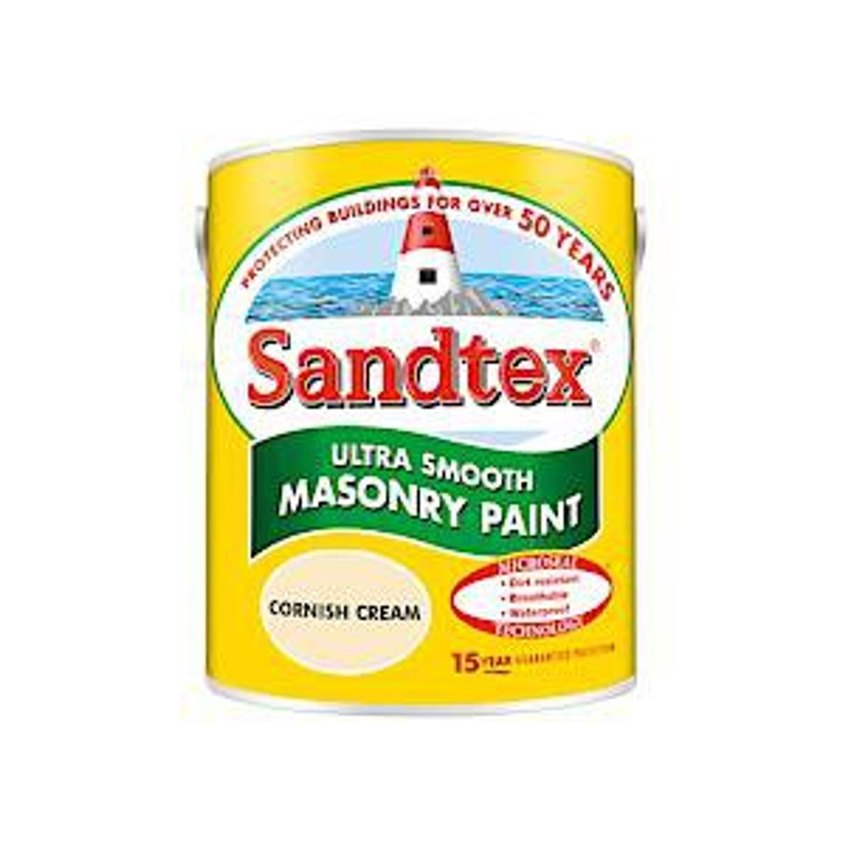 Microseal Smooth Masonry Paint Cornish Cream - 5L