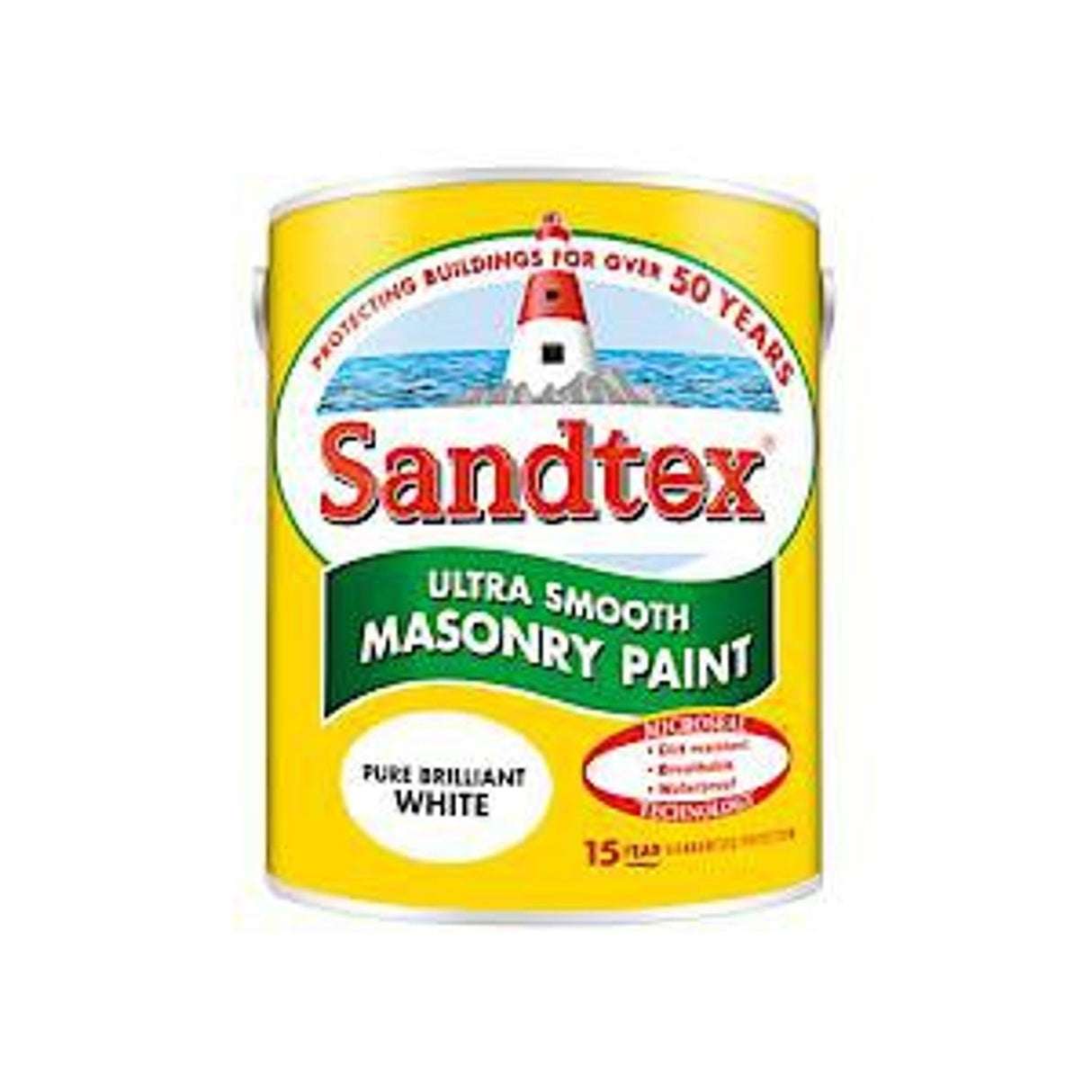 Microseal Smooth Masonry Paint Pure Brilliant White - 5L