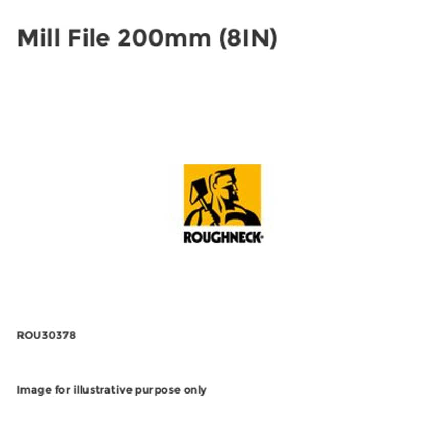 Mill File 200mm (8IN) - ROU30378