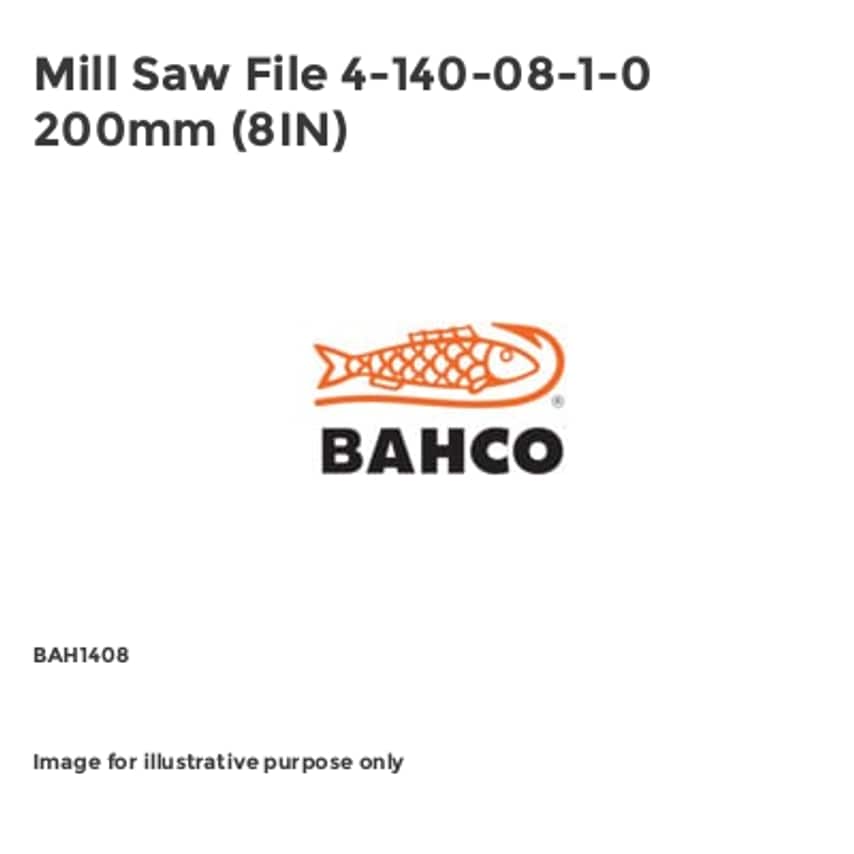 Mill Saw File 4-140-08-1-0 200mm (8IN)