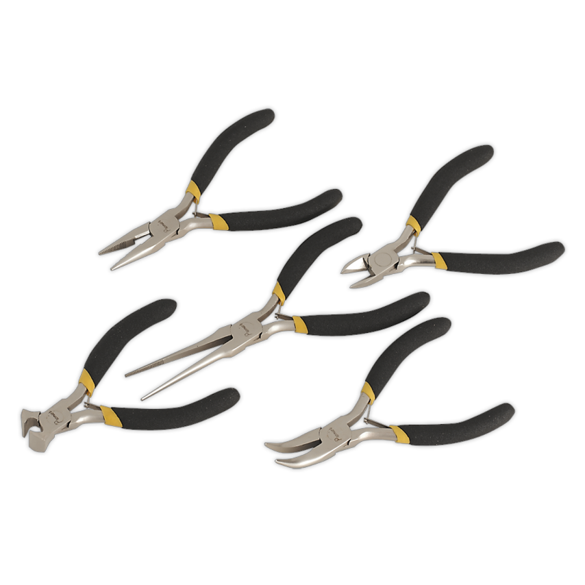 Mini Pliers Set5 Piece Ni-Fe Finish
