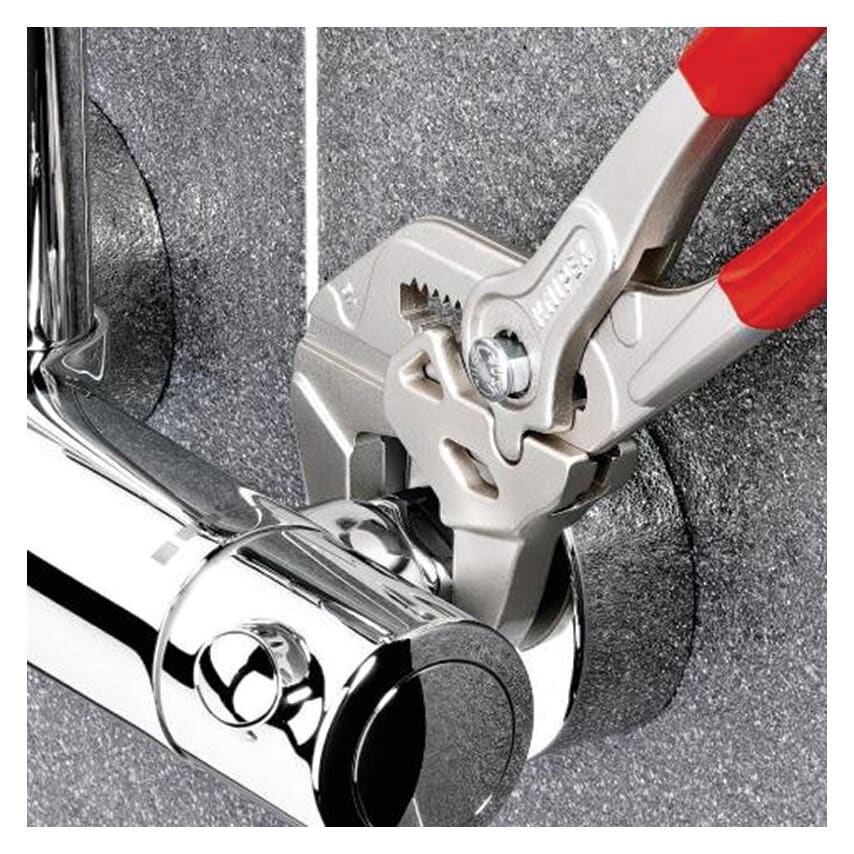 Mini Pliers Wrench, Plastic Coated, Chrome Plated, 150mm