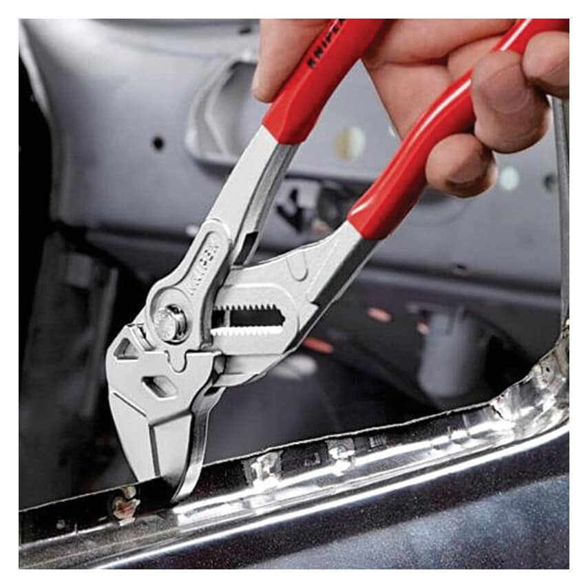 Mini Pliers Wrench, Plastic Coated, Chrome Plated, 150mm