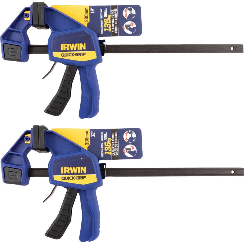 Mini Quick Grip Clamps 12"/300mm, Pack of 2