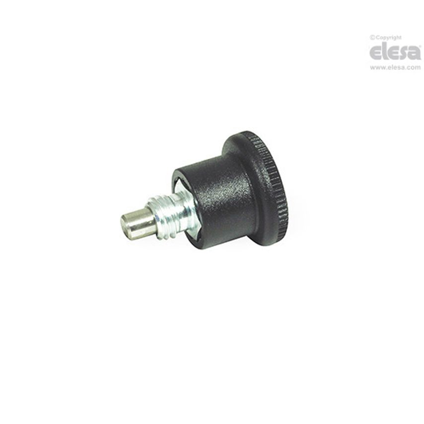 Mini indexing plunger-GN 822.6-7-M12x1.5-B