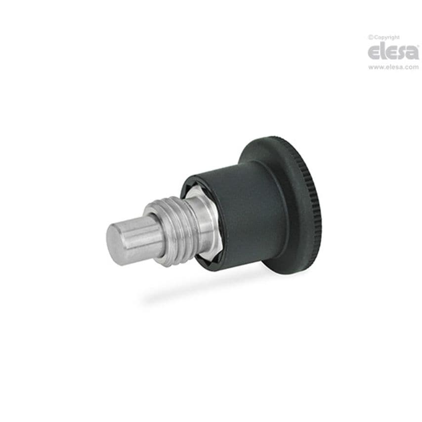 Mini indexing plunger-GN 822.7-5-M10x1-B