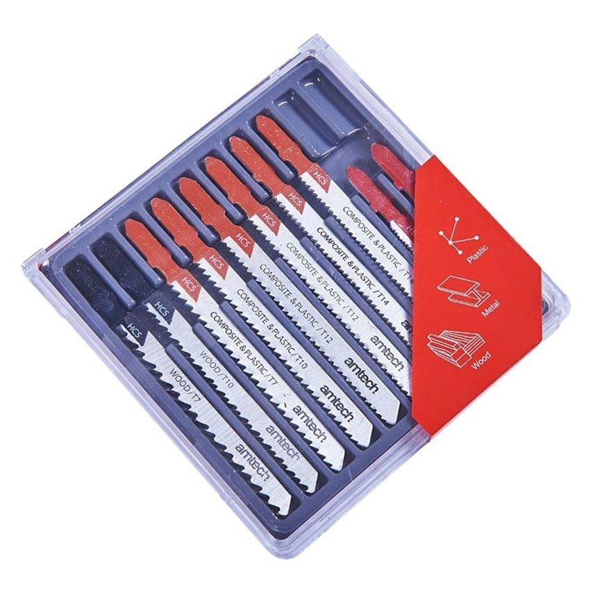 Mixed Jigsaw Blades with T-Slot Fitting - Pack of 10