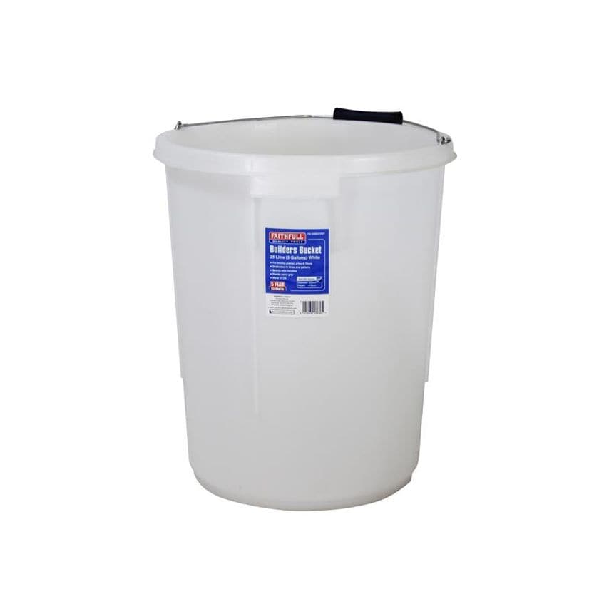 Mixing Bucket 25 litre (5 gallon) - White FAI5GBUCKET