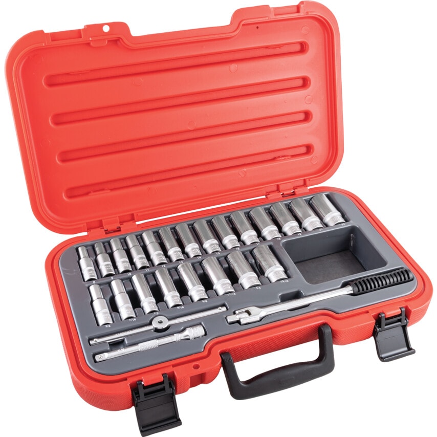 Mm/af 25 Piece 3/8" Square DR Deep Socket Set