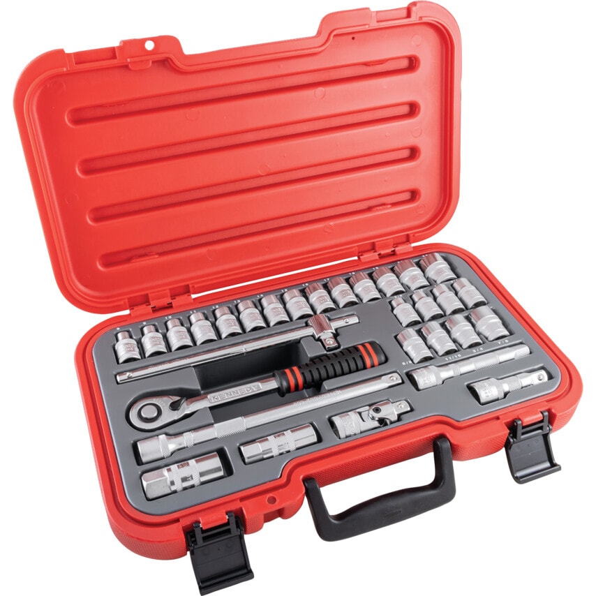 Mm/af Socket Set30 Piece 1/2" Square Drive