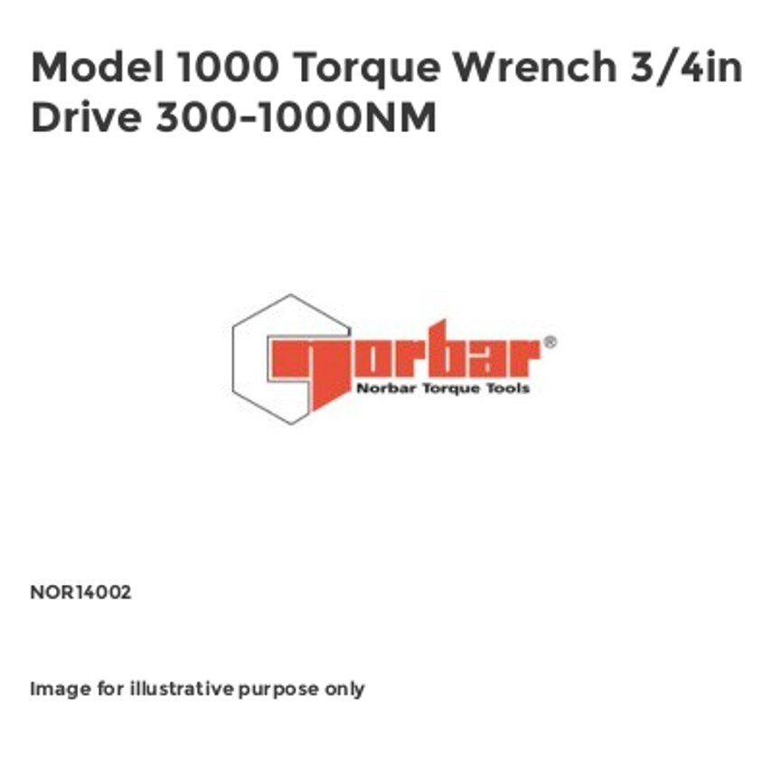 Model 1000 Torque Wrench 3/4in Drive 300-1000NM