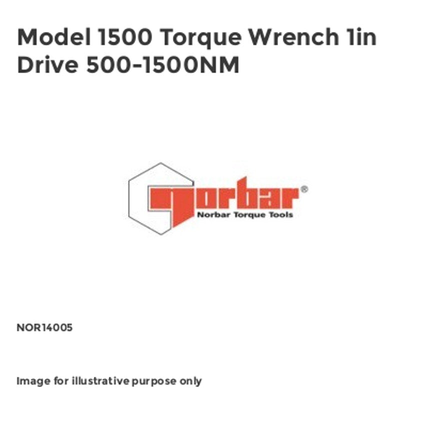Model 1500 Torque Wrench 1in Drive 500-1500NM