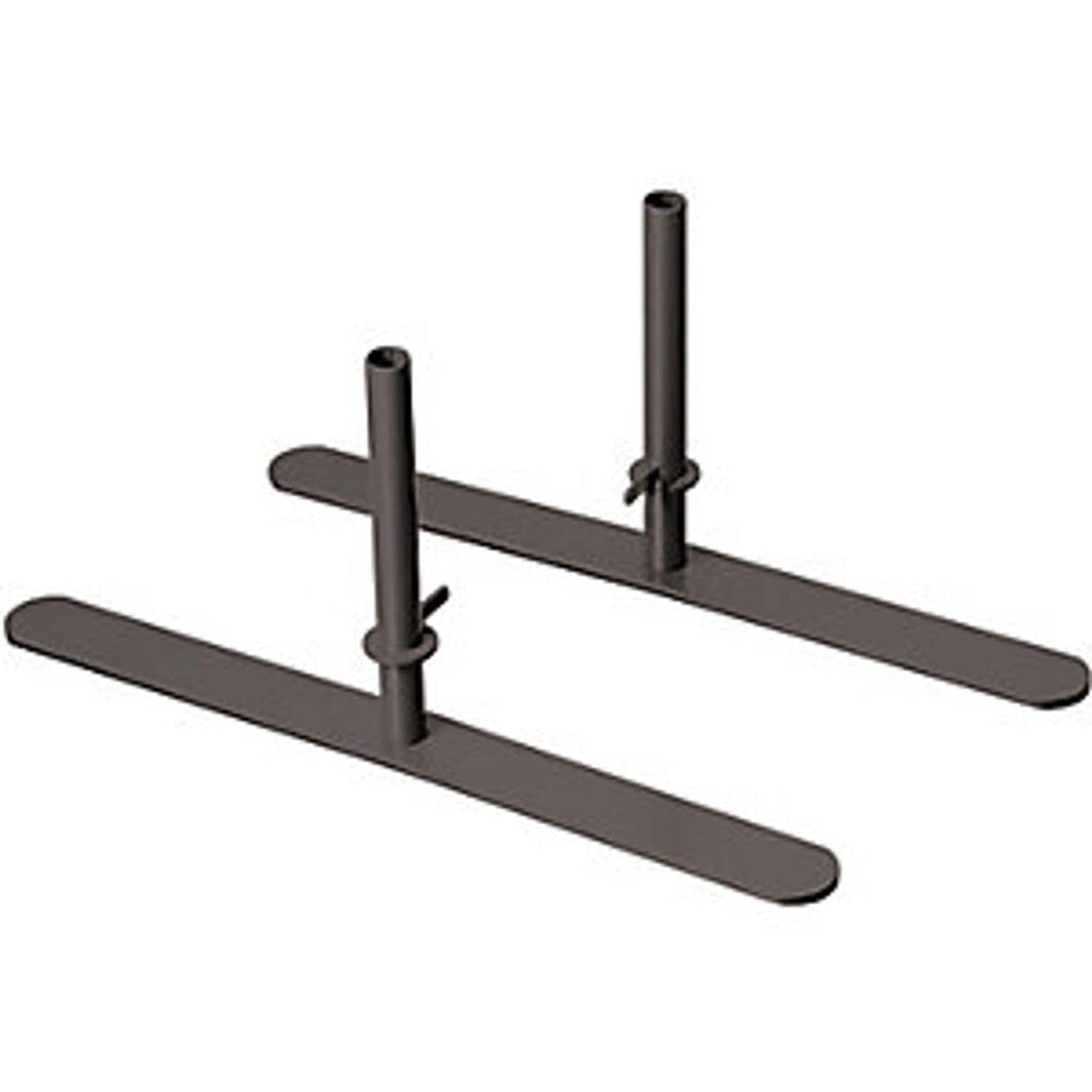 Mounting Set for Softline Sound Absorbing Partitions HxW 500 x 50mm for 1 Partition Black