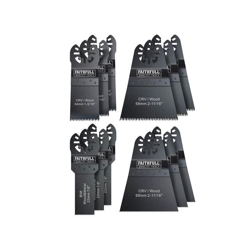 Multi-Function Tool Blade Set, 12 Piece FAIMFKIT12