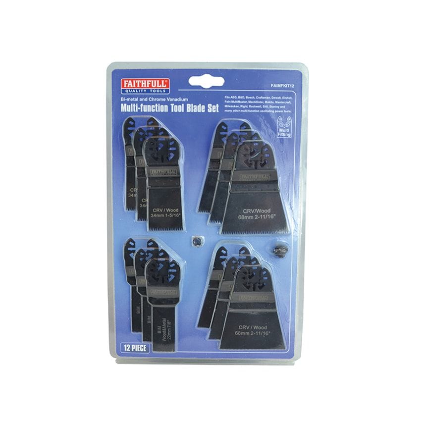 Multi-Function Tool Blade Set, 12 Piece FAIMFKIT12