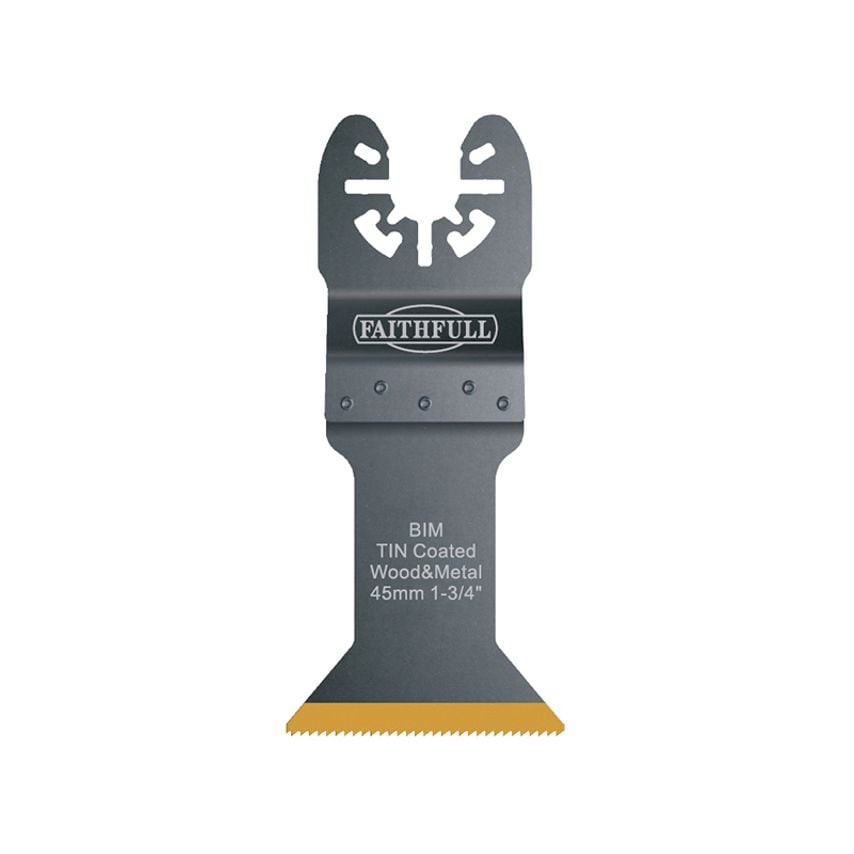 Multi-Functional Tool Bi-Metal Flush Cut TiN Coated Blade 45mm FAIMFBM45