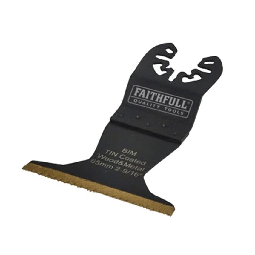 Multi-Functional Tool Bi-Metal Flush Cut TiN Coated Blade 65mm FAIMFBM65