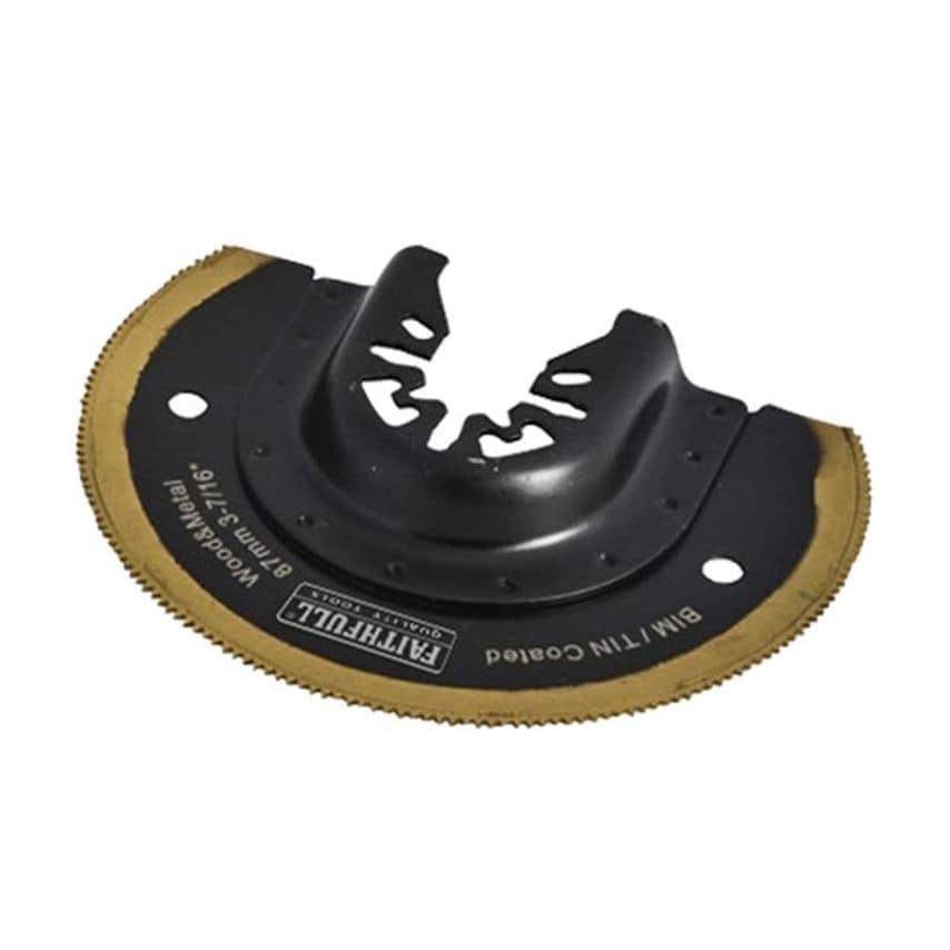 Multi-Functional Tool Bi-Metal Radial Saw TiN Coated Blade 87mm FAIMFBM87