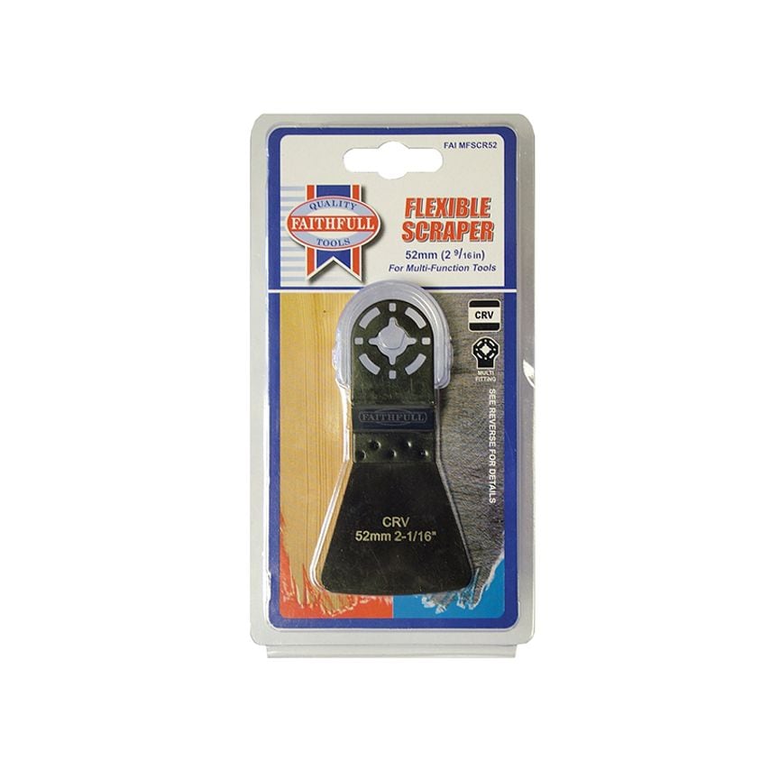 Multi-Functional Tool Flexible CrV Scraper 52mm FAIMFSCR52
