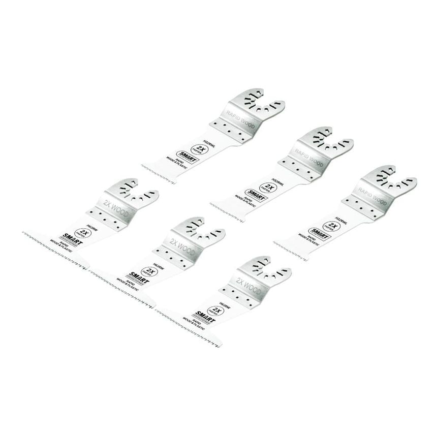 Multi Tool Rapid Wood Blade 32 & 63mm Kit 6 Piece