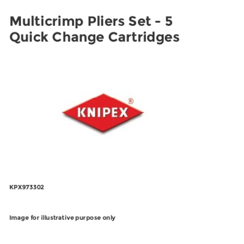 Multicrimp Pliers Set - 5 Quick Change Cartridges
