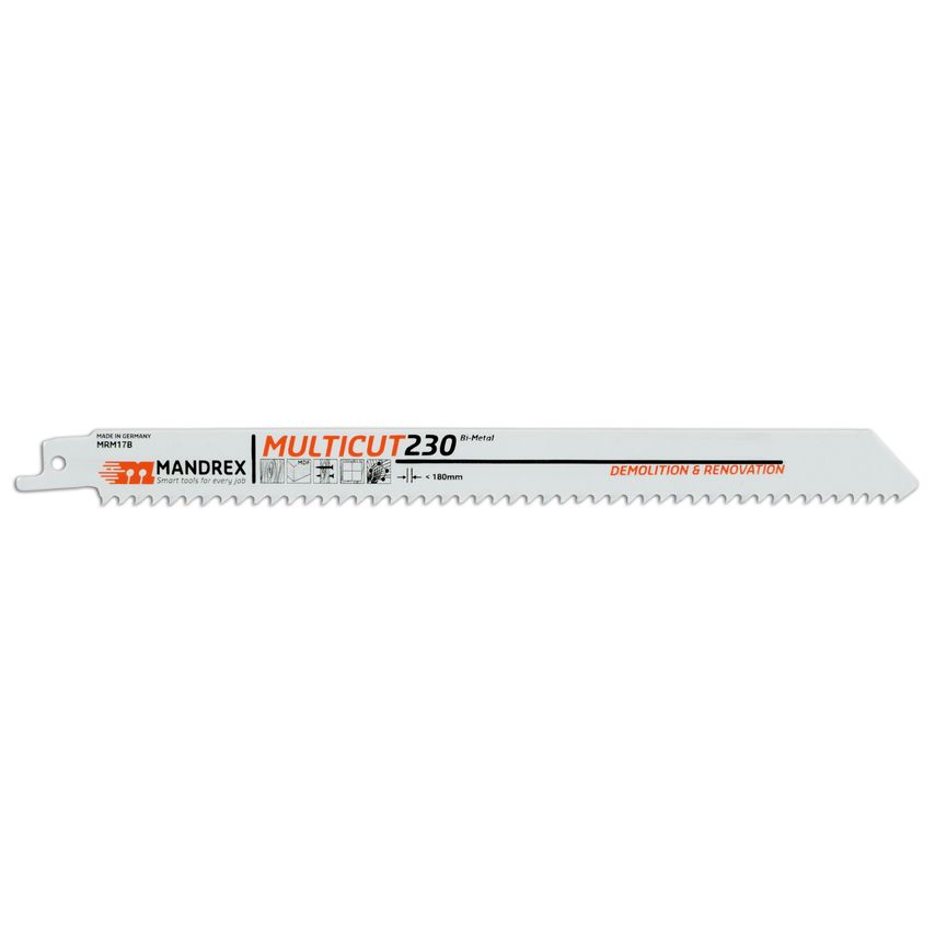 Multicut Reciprocating Blade - 230mm - Demolition, Pack of 2