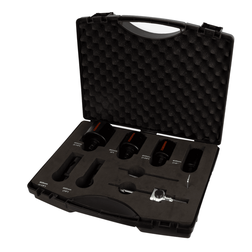 Mxqs Hole Saw Kit - Electrician - Basic - Bi-Metal 6 Piece S