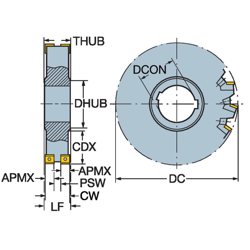 N331.52-250S50MM Face Mill