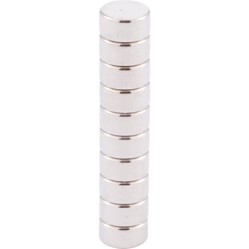 N807 Neodymium Disc 6mm x 3mm, Pack of 10