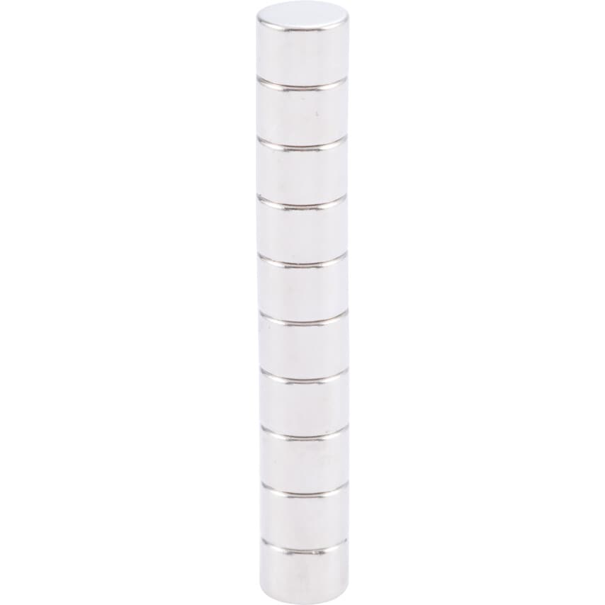 N808 Neodymium Disc 6mm x 4mm, Pack of 10