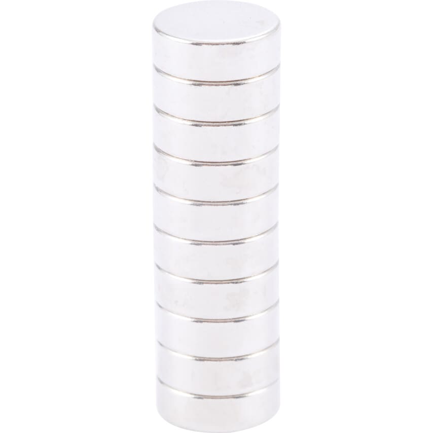 N811 Neodymium Disc 9mm x 3mm, Pack of 10