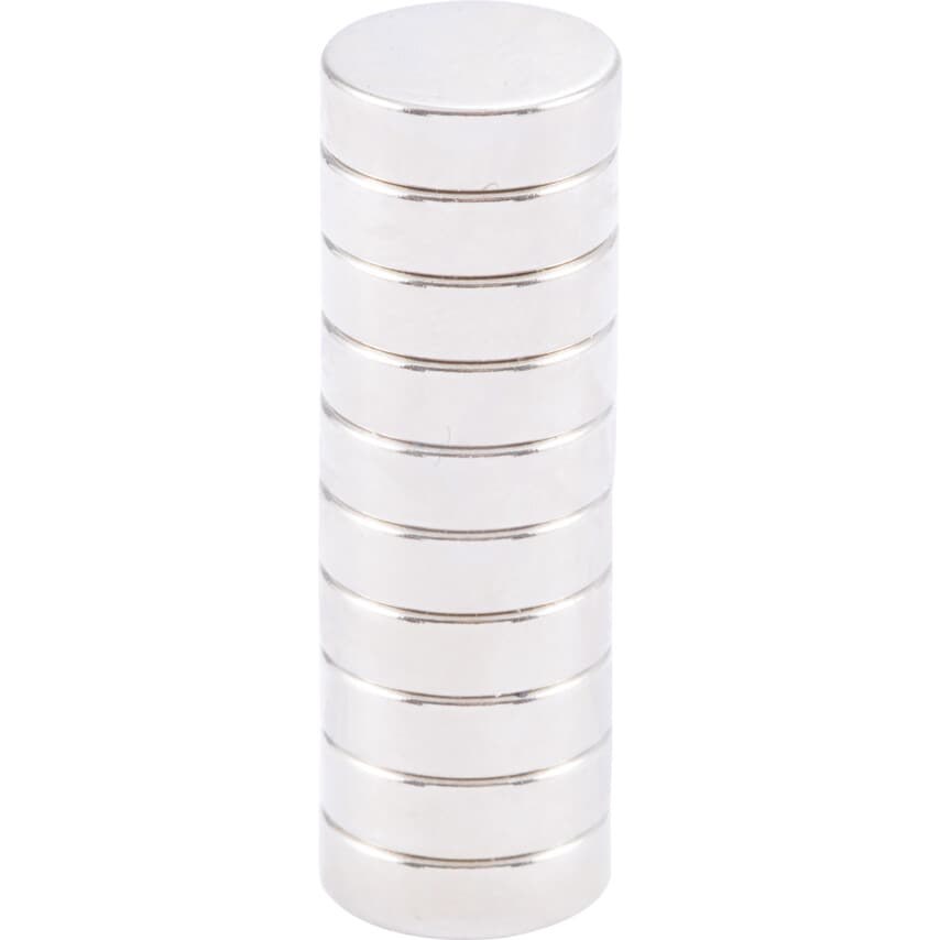 N812 Neodymium Disc 10mm x 3mm, Pack of 10