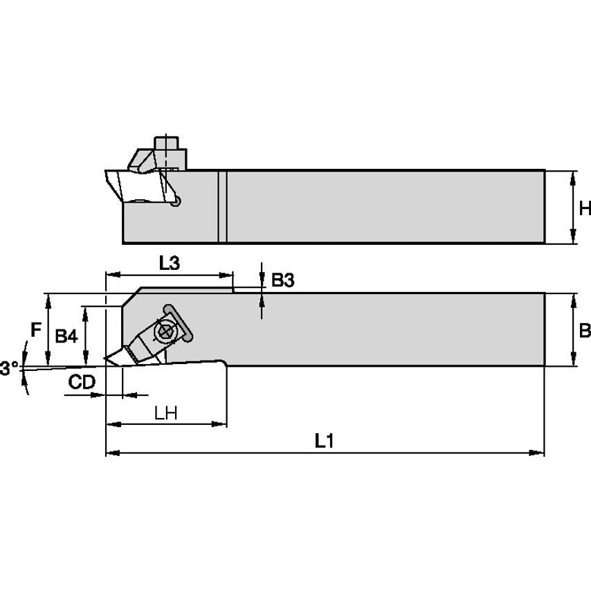 NASR082D Top Notch Holder W0.50 L6.00