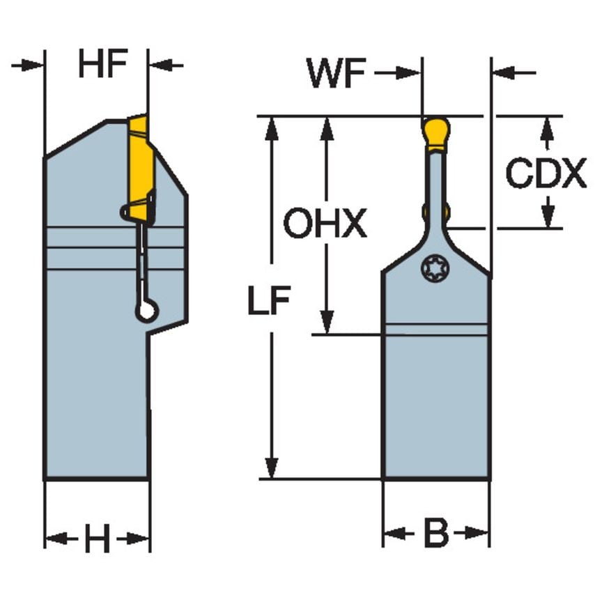NF123J252525BM Toolholder