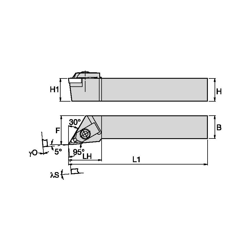 NKLCL1205B Top Notch Holder W0.75 L4.50